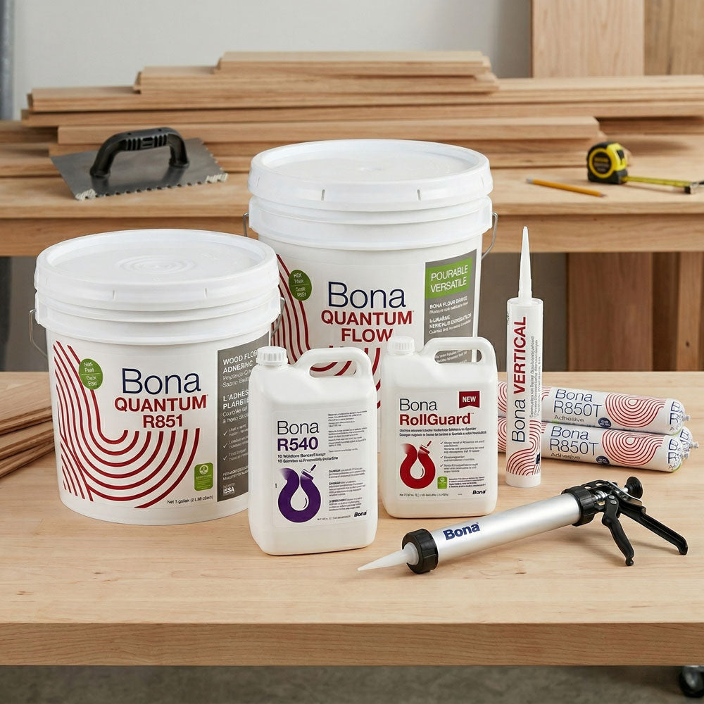 Hardwood flooring glue and installation adhesives sold in Montreal